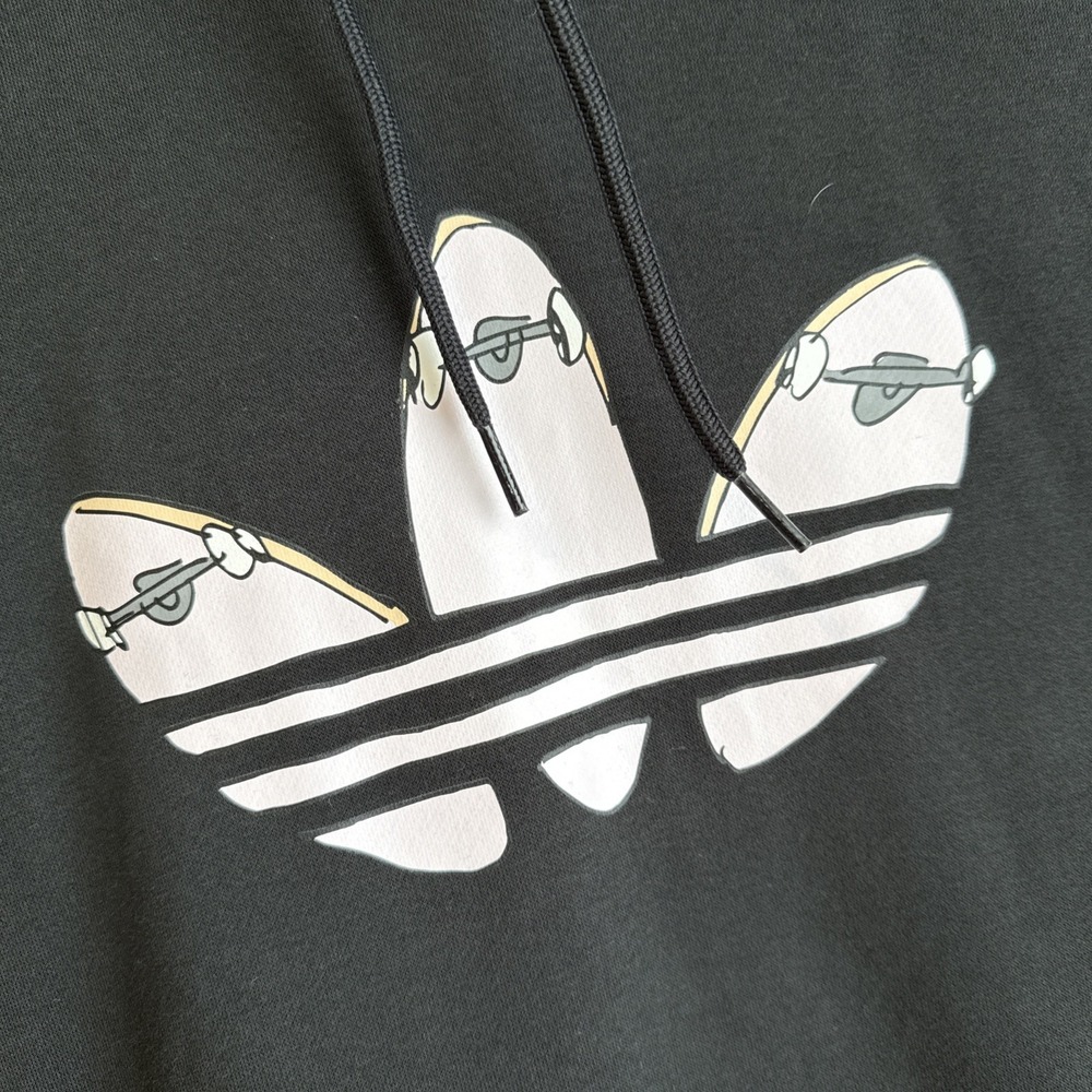 Adidas Pink Skateboard Graphic Henry Jones Deckfoil Skateboarding Hoodie  XXL